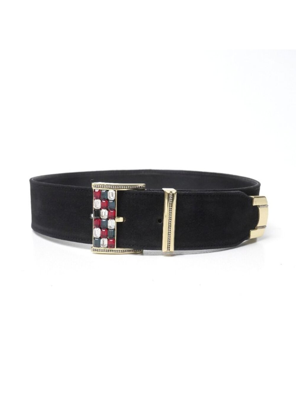 Versace Gianni Vintage Belt Bijou Suede Leather